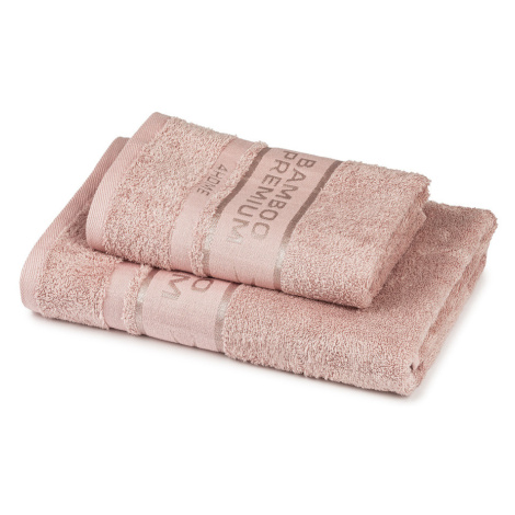 Růžové ručníky a osušky