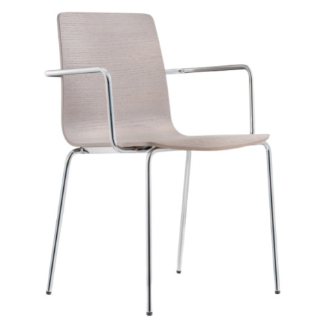PEDRALI - Židle s područkami INGA 5614 DS - bělený dub