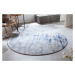 Estila Orientální kulatý koberec Adassil s modrým vzorem 150cm