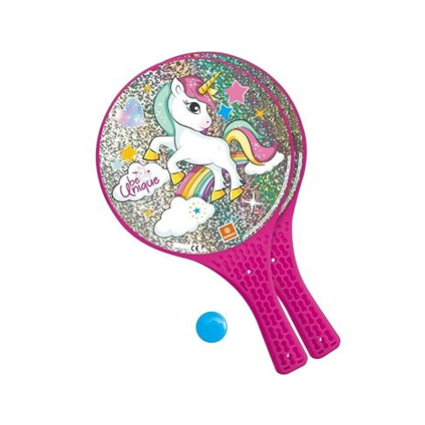 Plážový tenis Jednorožec Mondo růžová,Unicorn Via Mondo