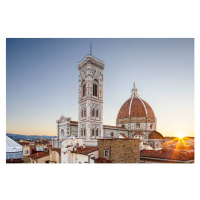 Umělecká fotografie Dawn breaks over the Duomo or Florence cathedral., Julian Elliott Photograph