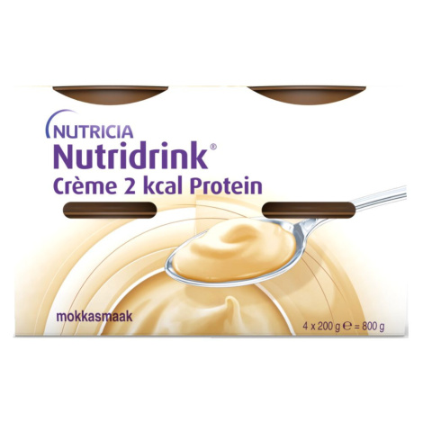 Nutridrink Creme 2 kcal Protein s příchutí kávy 4x200 g