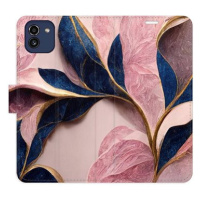 iSaprio flip pouzdro Pink Leaves pro Samsung Galaxy A03