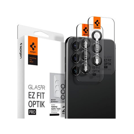 Spigen Glass EZ Fit Optik Pro 2 Pack, black - Samsung Galaxy S23/Galaxy S23+/Galaxy S24