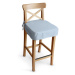 Dekoria Sedák na židli IKEA Ingolf - barová, pastelová blankytná, barová židle Ingolf, Loneta, 1