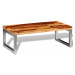 Konferenční stolek masivní dřevo / kov Dekorhome Mangovník / černá