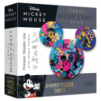 Trefl Dřevěné puzzle 500+5 - Ikonický Mickey Mouse