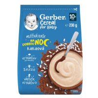 GERBER Kaše mléčná cereal kakaová Dobrou noc 230 g