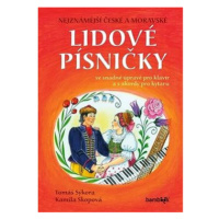 Nejznámější české a moravské lidové písničky: s úpravou pro klavír a s akordy pro kytaru