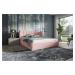 Eka Čalouněná postel EVEREST - Kronos 180x200 cm Barva látky: Světlá růžová (52), Úložný prostor