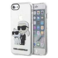 Kryt Karl Lagerfeld iPhone 7/8/ SE 2020 / SE 2022 transparent hardcase Gliter Karl&Choupette (KL