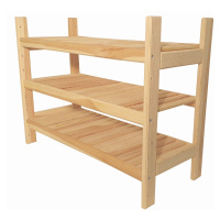 Krušnohorský nábytek Dřevěný modulový regál 3PM3 54 x 60 x 25 cm borovice