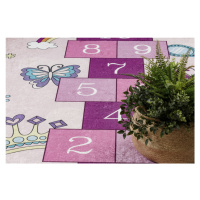 Dětský kusový koberec Bambino 2285 Hopscotch pink 140x190 cm