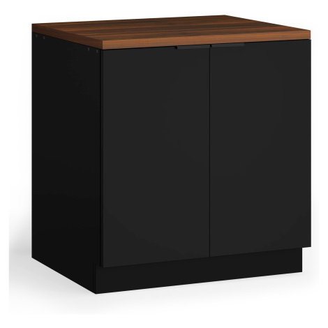 Blumfeldt WoodVista spodní skříňka dřezu, Robustní, Soft-Close závěsy, Hliníkové rukojeti