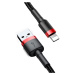 Baseus Cafule extra odolný nylonem opletený kabel USB / Lightning QC3.0 1,5A 2m black-red