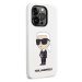 Karl Lagerfeld KLHCP14LSNIKBCH hard silikonové pouzdro iPhone 14 PRO 6.1" white Silicone Ikonik