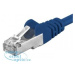 PREMIUMCORD Patch kabel CAT6a S-FTP, RJ45-RJ45, AWG 26/7 3m modrá