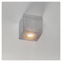 SOLLUX LIGHTING Stropní svítidlo Ara jako betonová kostka 10 cm x 10 cm