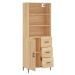 vidaXL Skříň highboard dub sonoma 69,5 x 34 x 180 cm kompozitní dřevo