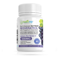 Nutriop - Velká Británie Resveratrol s Quercetinem 500 mg