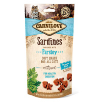 Carnilove Cat – Soft Snack – sardinky s petrželkou 6 × 50 g