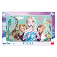 Puzzle 15 Frozen rodina deskové