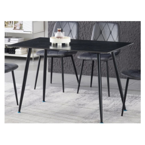 Jídelní stůl Agne 120x80 cm, černý mramor Asko