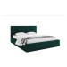 BMS Manželská postel HAILEY | s matrací 160 x 200 cm Barva: Zelená