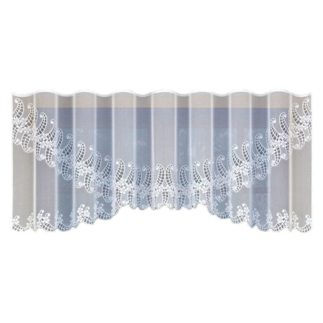 Dekorační žakárová záclona s řasící páskou JANAI 140 bílá 300x140 cm MyBestHome MyBestHome PRO