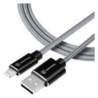 Tactical Fast Rope Aramid Cable USB-A/Lightning MFi 1m Grey