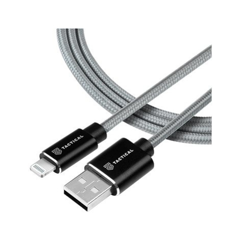 Tactical Fast Rope Aramid Cable USB-A/Lightning MFi 1m Grey