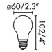 FARO LED žárovka A60 matná E27 8W 2700K