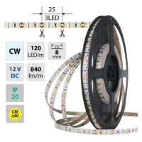 LED pásek McLED 12V studená bílá CRI90 š=8mm IP20 9,6W/m 120LED/m SMD2835 ML-121.838.60.2