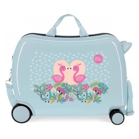 JOUMMA BAGS - Dětský cestovní kufr na kolečkách / odrážedlo ROLL ROAD Pelikan Love, 34L, 3579821
