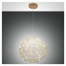Fabas Luce LED závěsné světlo Sumter, kulaté, zlatá matná