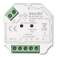 McLED RF přijímač do krabičky pro stmívání svítidel, max. 400W/230VAC
