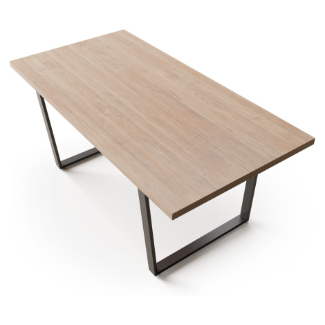 Blumfeldt Jídelní stůl Bearsdon s kovovými nohami 180 x 90 cm