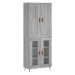 vidaXL Skříň highboard šedá sonoma 69,5 x 34 x 180 cm kompozitní dřevo