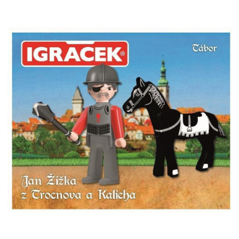 Igráček - Jan Žižka z Trocnova a Kalicha - figurka, kůň a zbroj EFKO