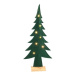 SVENSKA LIVING Plstěný vánoční stromek 7 LED 52cm s časovačem