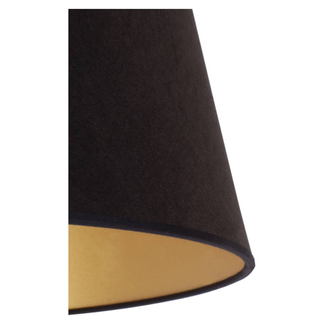 Duolla Kuželové stínidlo vysoké 25,5 cm, černá/zlatá barva