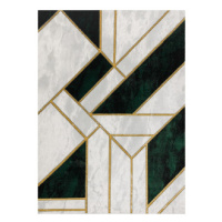 Dywany Łuszczów Kusový koberec Emerald 1015 green and gold - 140x190 cm