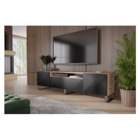 Televizní stolek RTV Neo 180 cm Dub artisan - černá