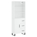 vidaXL Skříň highboard bílá 69,5 x 34 x 180 cm kompozitní dřevo