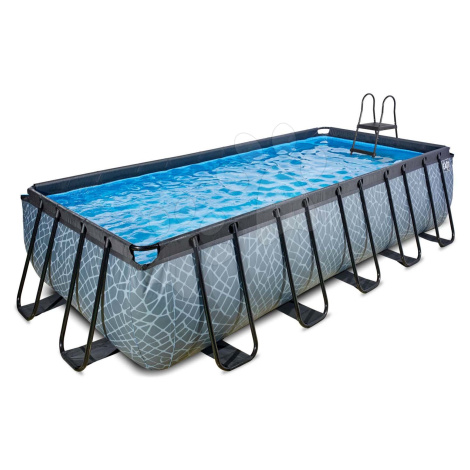 Bazén s filtrací Stone pool Exit Toys ocelová konstrukce 540*250*122 cm šedý od 6 let
