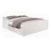 Dřevěná postel Branco 180x200, bílá, bez matrace a roštu