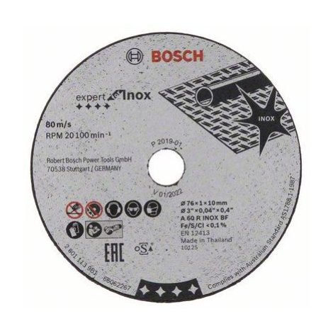 Kotouč řezný Bosch Expert for Inox 76×1mm