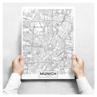 Sada obrazů - Map of Munich II