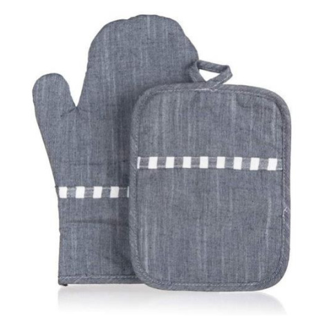 Sada chňapky a podložky BANQUET Denim Grey