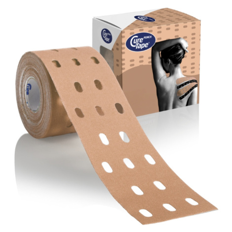 CureTape Punch 5 cm x 5 m kineziologický tejp béžový
